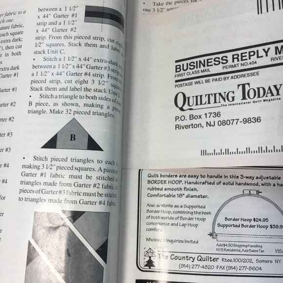 Vintage Quilting Today Magazine April 1993 Nostalgic Craft Publication Patterns - Picture 5 of 8